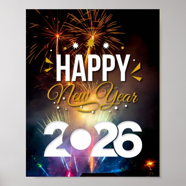 Happy New Year Poster (Vorne)