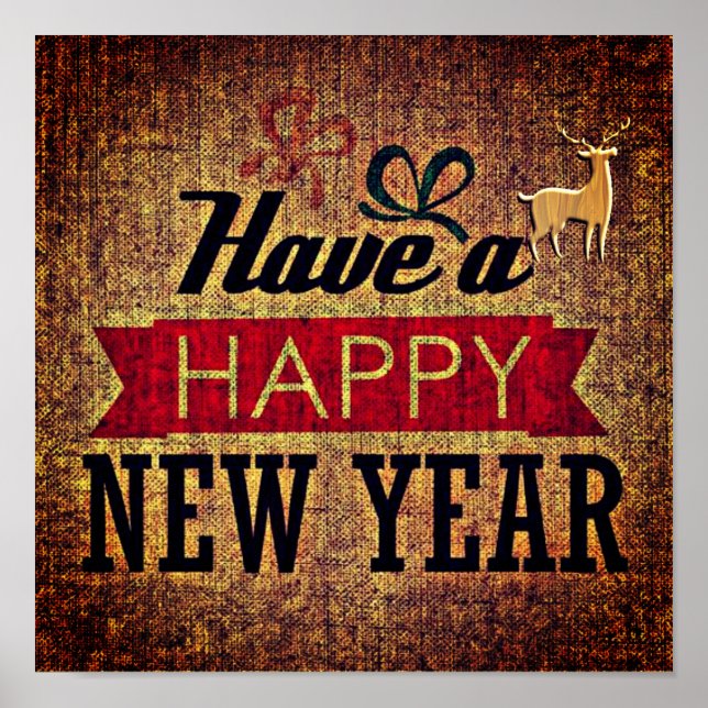 Happy New Year Poster (Vorne)