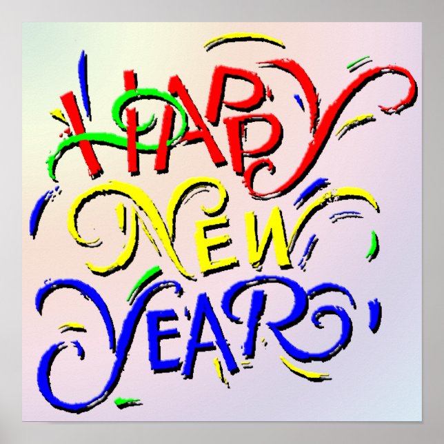 Happy New Year Poster (Vorne)