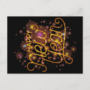 Happy New Year Postkarte