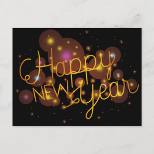 Happy New Year Postkarte