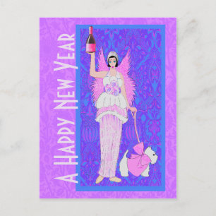 Happy New Year Postkarte
