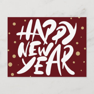 Happy New Year Postkarte
