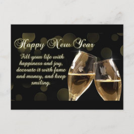 Happy New Year Postkarte