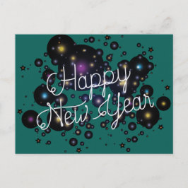 Happy New Year Postkarte