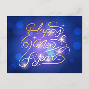 Happy New Year Postkarte