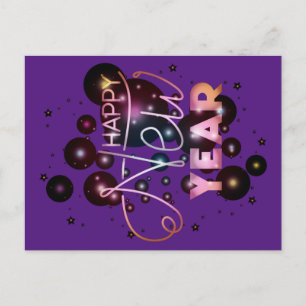 Happy New Year Postkarte