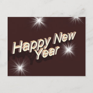 Happy New Year Postkarte