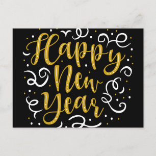 Happy New Year Postkarte