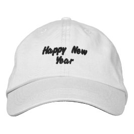 Happy New Year Printed Elegant Peace-Hat Handsome Bestickte Baseballkappe