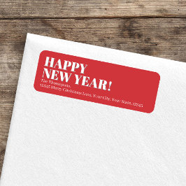 Happy New Year Red and White