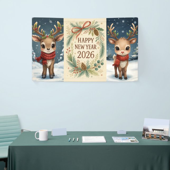 happy new year rustic party banner (Messeveranstaltung)