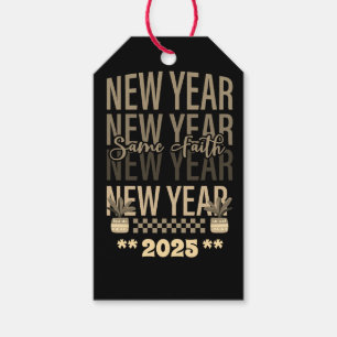 Happy New Year Same Faith Gold schwarze Farbe Geschenkanhänger