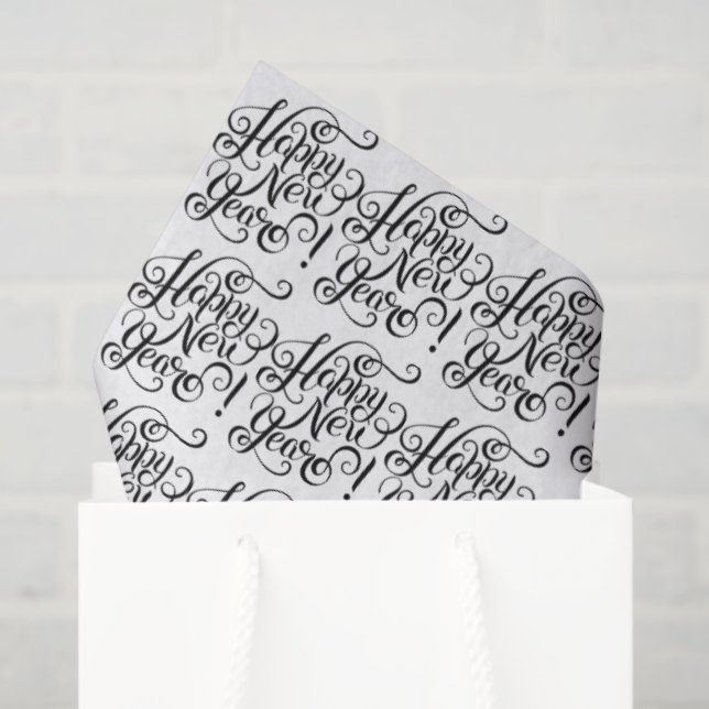 Happy  New Year  Seidenpapier (Geschenktüte)