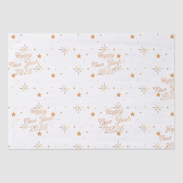 Happy New Year Seidenpapier (Vorderseite)