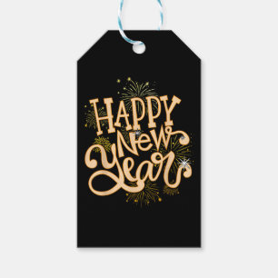 Happy New Year Silvester Party Frauen Männer Famil Geschenkanhänger