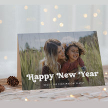 Happy New Year | Simple Boho Foto Overlay