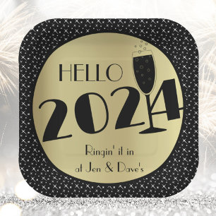 Happy New Year Square Pappteller