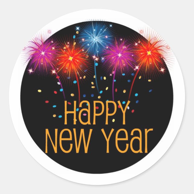 Happy New Year Sticker Sheet (Vorderseite)