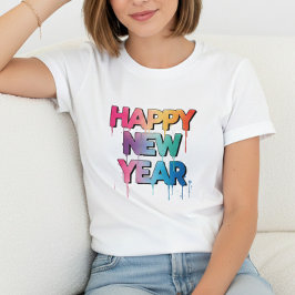 Happy New Year T-Shirt – Elegant Modern Festive