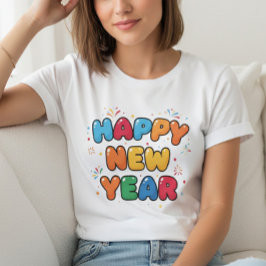 Happy New Year T-Shirt – Elegant Modern Festive