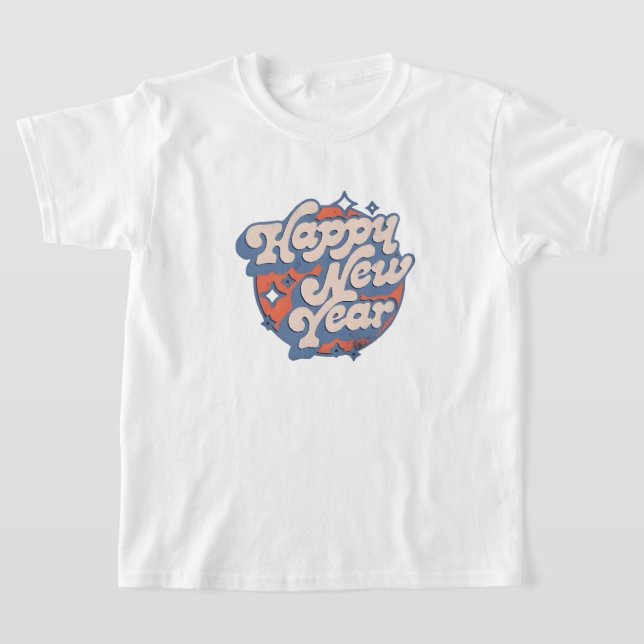 "Happy New Year" T - Shirt - Festivals und Fun Des (Ablage )