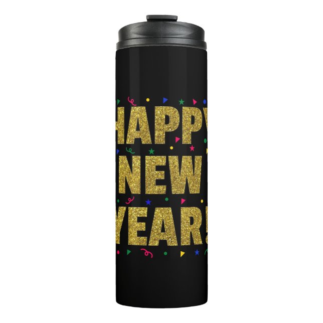 Happy New Year Thermosbecher (Vorderseite)
