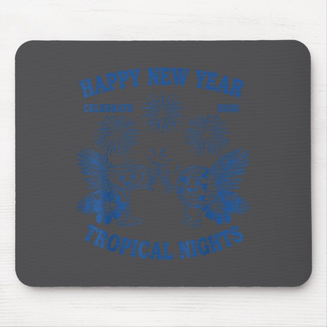 Happy New Year Trocal Nights 2026 Celebration  Mousepad (Vorne)