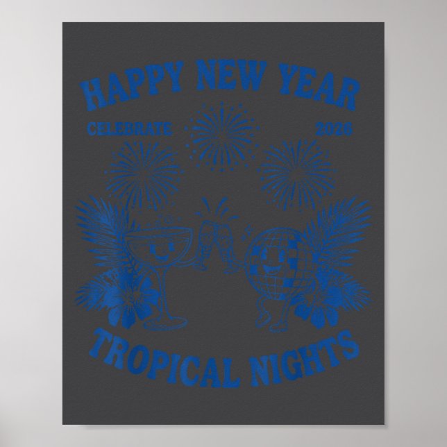 Happy New Year Trocal Nights 2026 Celebration  Poster (Vorne)
