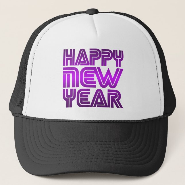 Happy New Year Truckerkappe (Vorderseite)