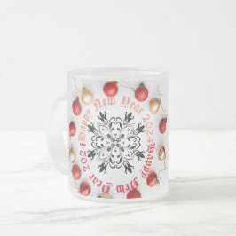 Happy New year Two-Tone-Tasse Mattglastasse