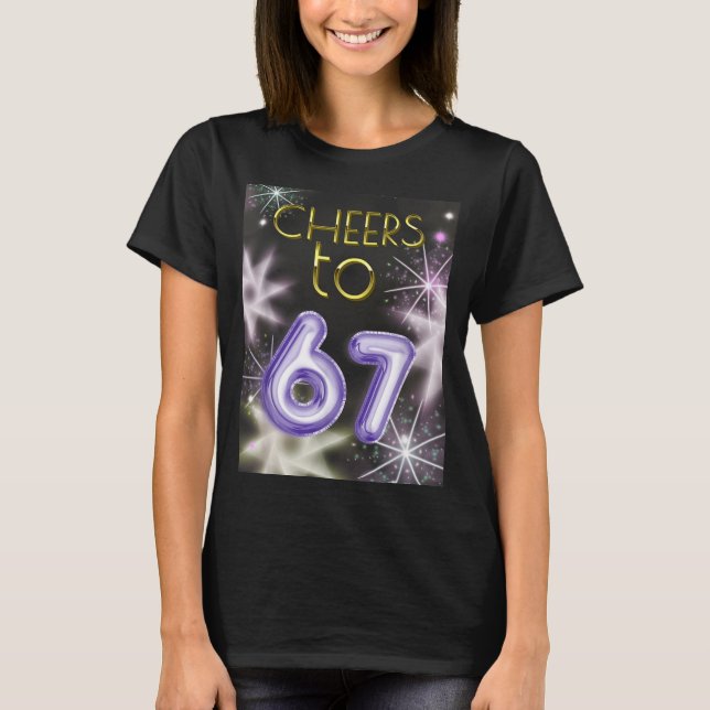 Happy New Year With A 6 7 Zoomer Meme Vibe. 2026 C T-Shirt (Vorderseite)