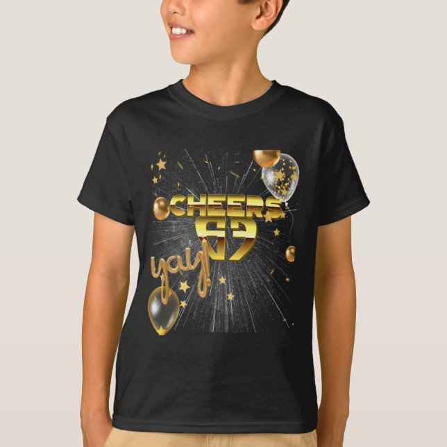 Happy New Year With A 6 7 Zoomer Meme Vibe. 2026 C T-Shirt (Vorderseite)