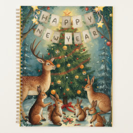 Happy New Year Woodland Animal Planner Planer