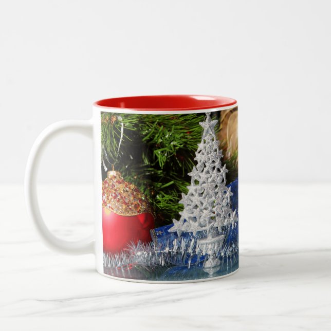 Happy New Year Zweifarbige Tasse (Links)