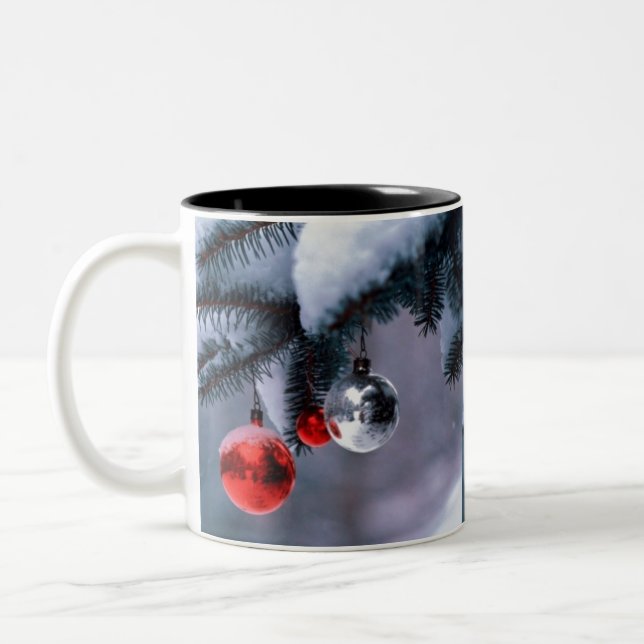 Happy New Year Zweifarbige Tasse (Links)