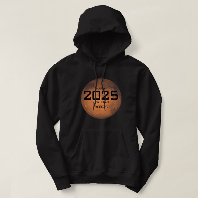 Happy New Years 2025 von Mars Hoodie (Design vorne)