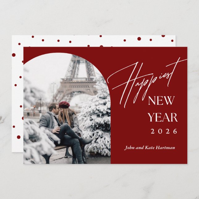 Happy New Years Arch Photo  (Vorne/Hinten)