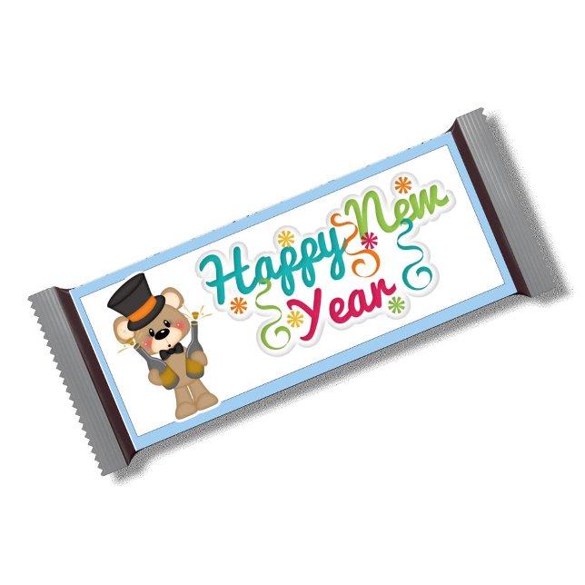 Happy New Years Candy Bar Wrapper Gastgeschenke Notizblock (Von Creator hochgeladen)