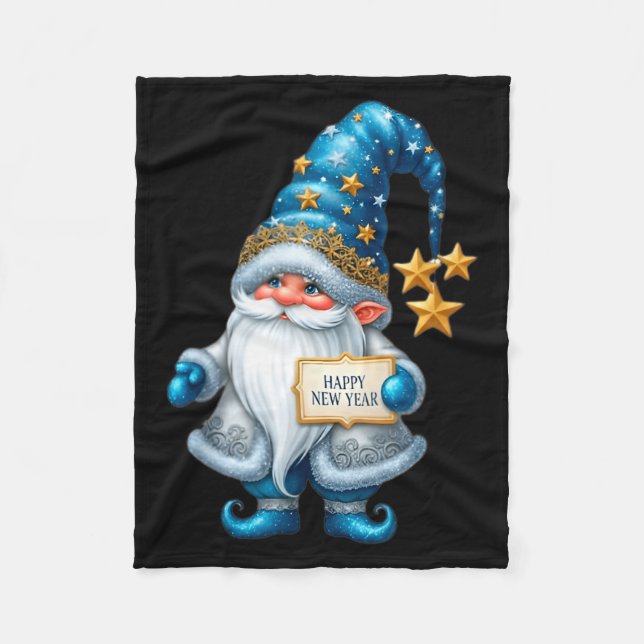 Happy New Years Eve 2026 Party Gnomes Matching Fam Fleecedecke (Vorderseite)