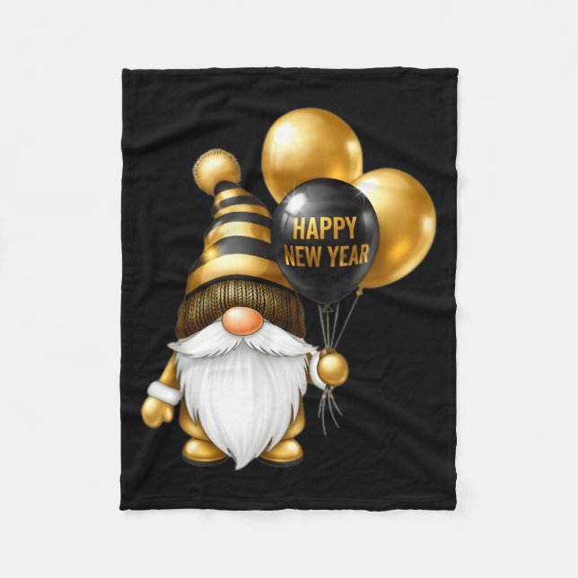 Happy New Years Eve 2026 Party Gnomes Matching Fam Fleecedecke (Vorderseite)