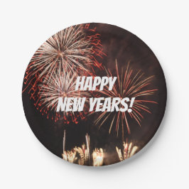 Happy New Years Fireworks Pappteller