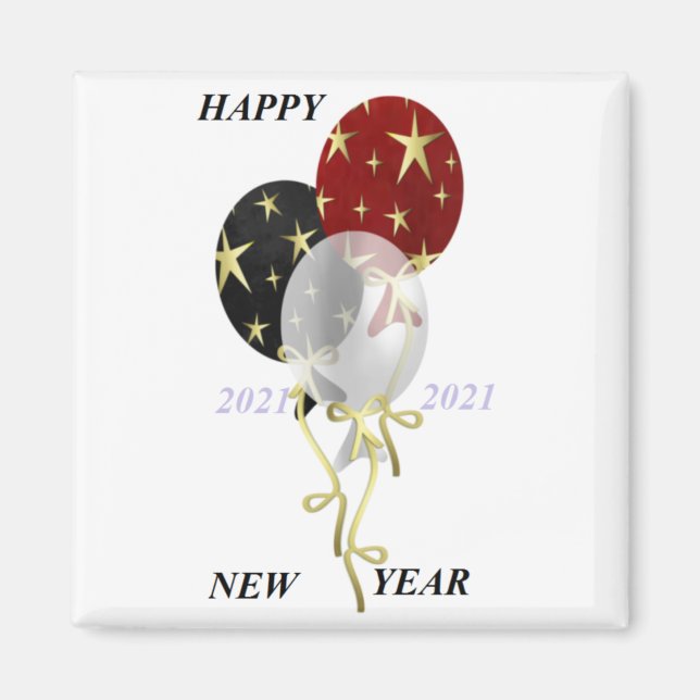Happy New Years Magnet (Vorne)