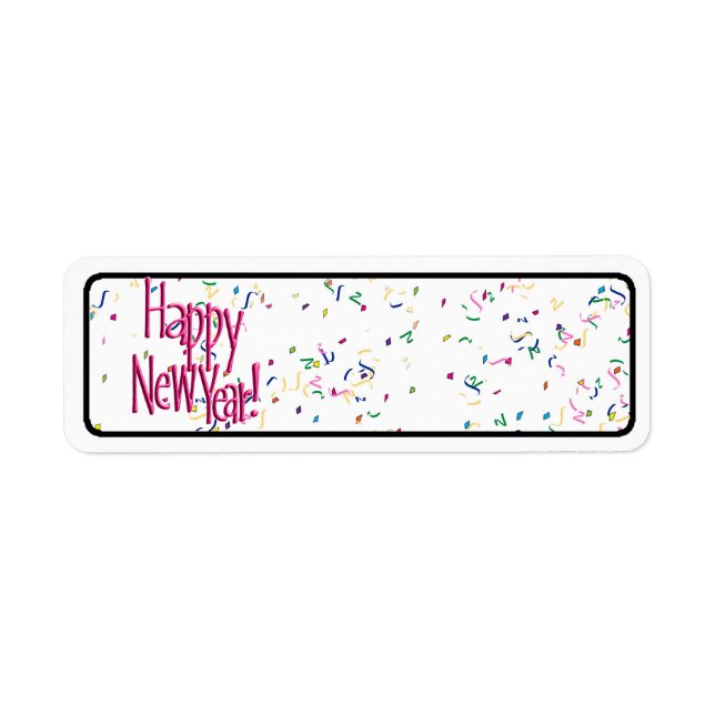 Happy New Years Red Text (Vorne)