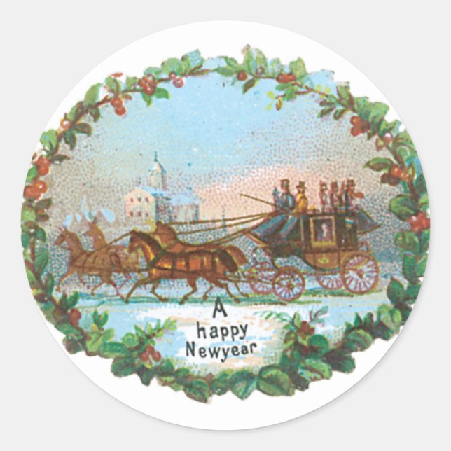 Happy New Years Stickers (Vorderseite)