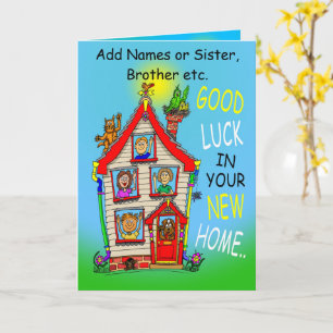 Happy New Zuhause Karte