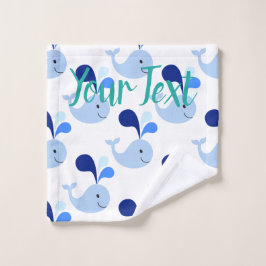 Happy Niedlich Blue Whale Waschlappen