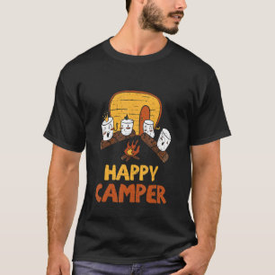 Happy Niedlich Marshmallow Camper Bonfire Kinder F T-Shirt