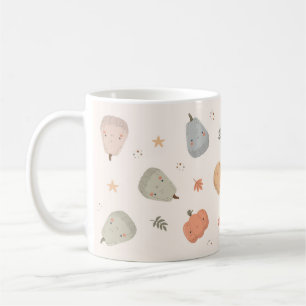Happy Niedlich Pumpkin Pattern - Kaffee Tasse