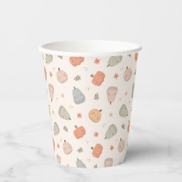 Happy Niedlich Pumpkin Pattern - Paper Cups Pappbecher